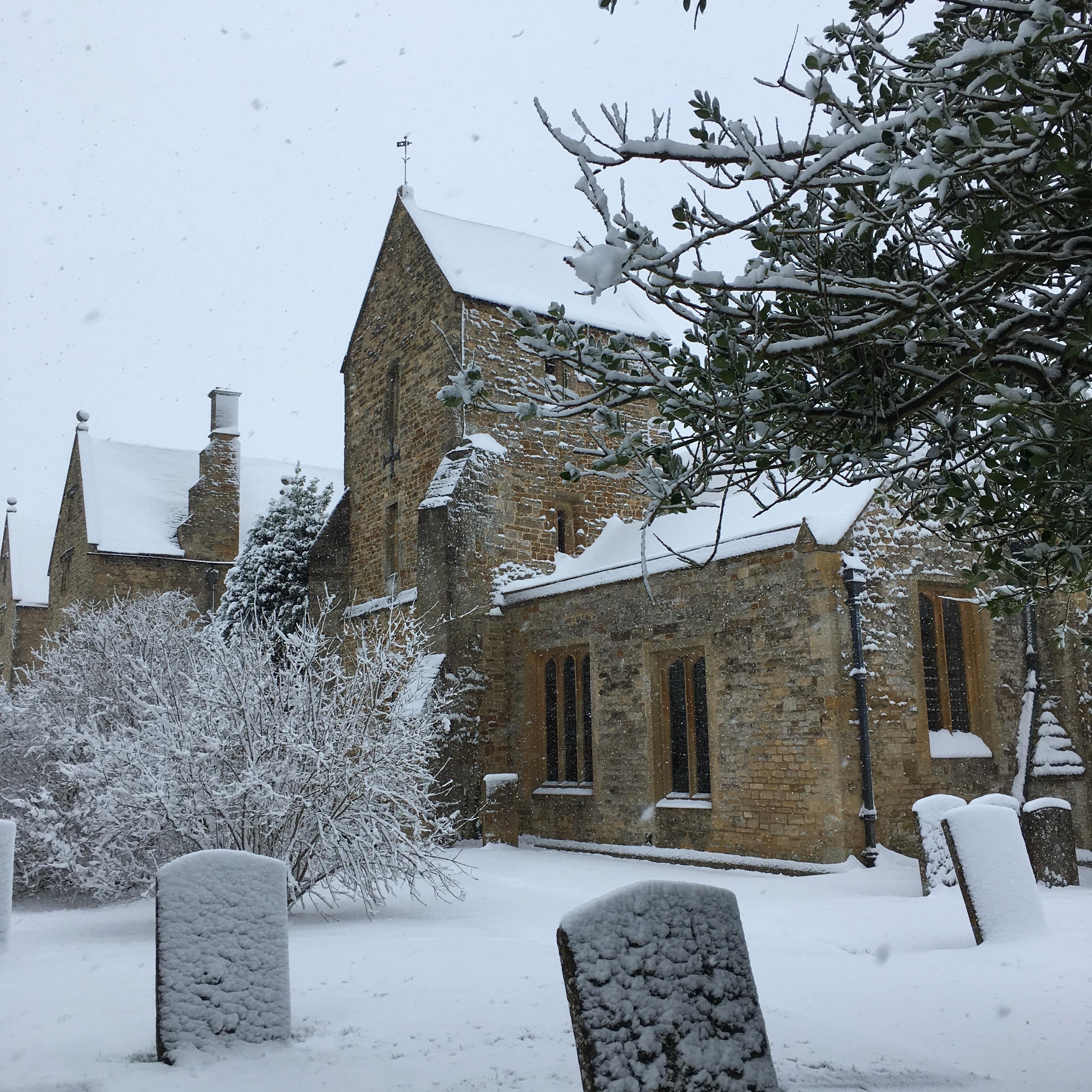 St Denys Church in Winter